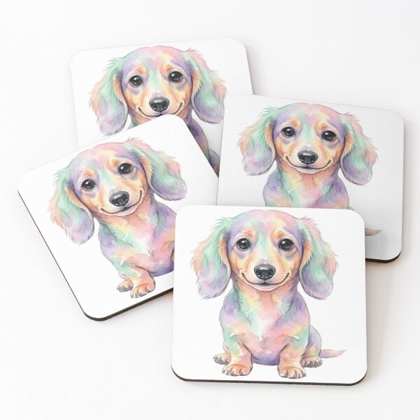Item preview, Dachshund Dog Floppy Long Ears Sausage Shaped Soulful designed and sold by Prints by Mat.