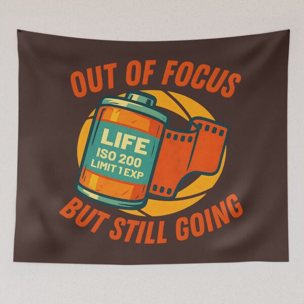 Item preview, Out Of Focus Life Vintage Film Roll Sticker designed and sold by ZETORA Studio.