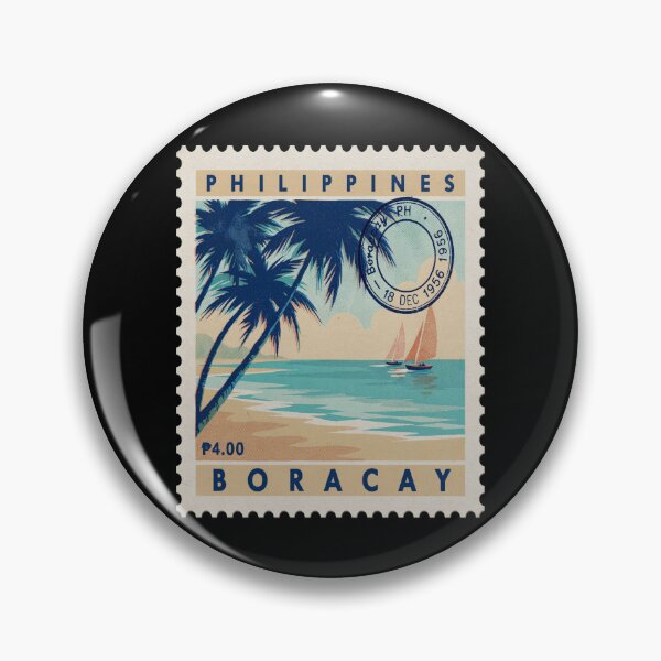 Item preview, Boracay Philippines Coastal Postage Stamp Travel Sticker designed and sold by stickercuffs.