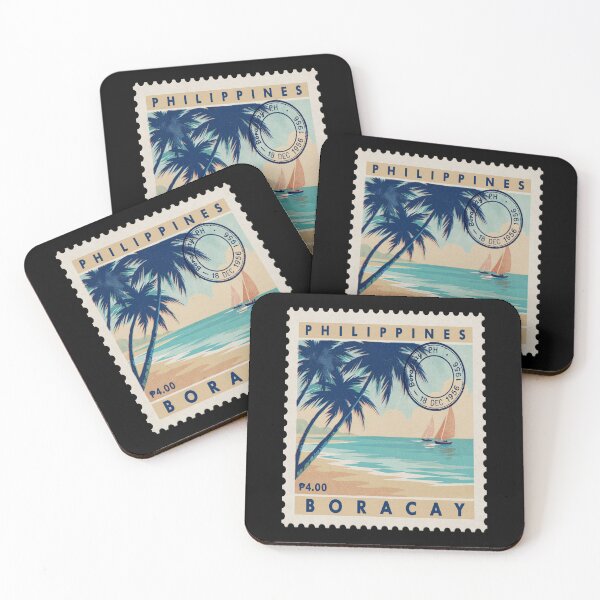 Item preview, Boracay Philippines Coastal Postage Stamp Travel Sticker designed and sold by stickercuffs.