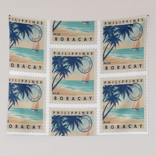 Item preview, Boracay Philippines Coastal Postage Stamp Travel Sticker designed and sold by stickercuffs.