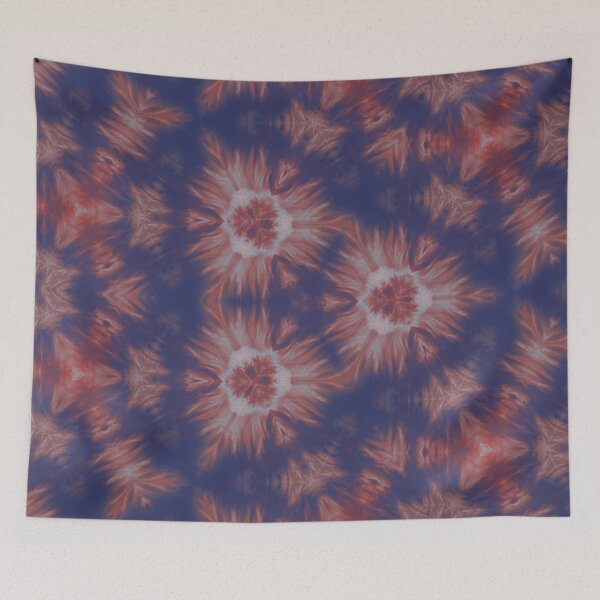 Item preview, Kaleidoscope Clouds Red White Deep Blue designed and sold by DesignbyDizdar.