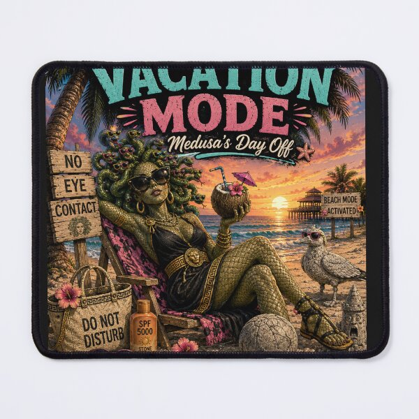 Item preview, Vacation Mode Medusa’s Day Off designed and sold by ButterflyHolly Resource.
