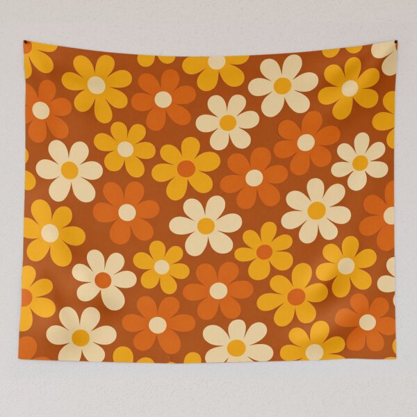 Item preview, Retro 1970s Groovy Daisy Flora  designed and sold by OnePercent992.