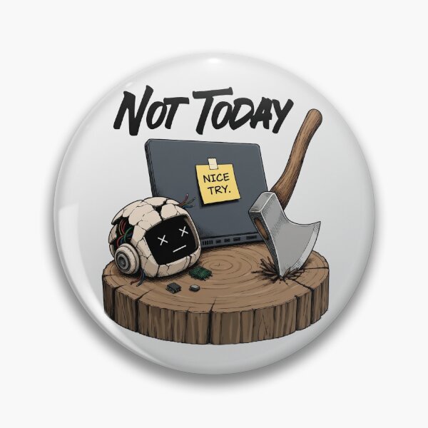 Item preview, Not Today AI designed and sold by olosra.