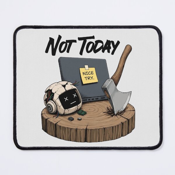 Item preview, Not Today AI designed and sold by olosra.