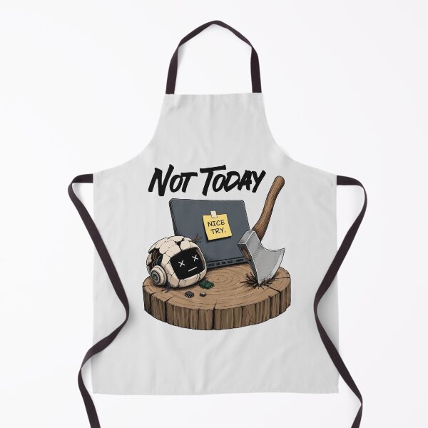 Item preview, Not Today AI designed and sold by olosra.
