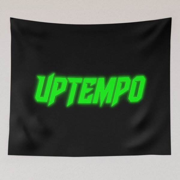 Item preview, Uptempo Hardcore Techno Neon Green Rave Typography designed and sold by SPAZE-Typo.