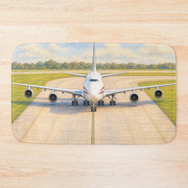 Item preview, Commercial Airplane Sketch Illustration designed and sold by EMairplanes.