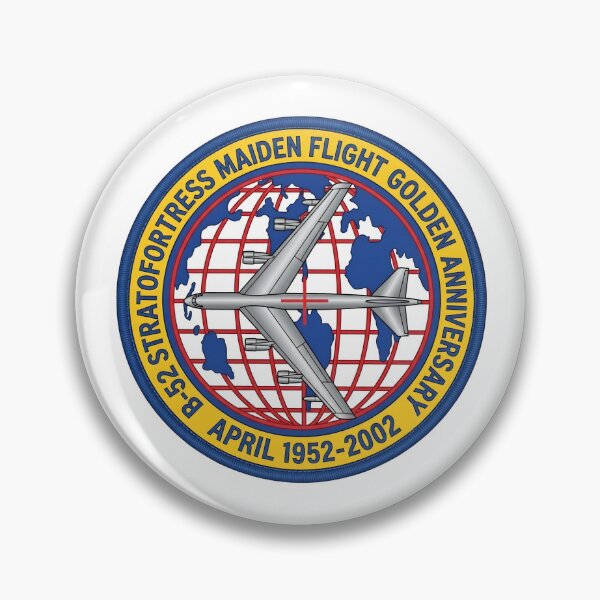 Item preview, B-52 Stratofortress Maiden Flight Golden Anniversary Commemorative Patch designed and sold by CharlieDesings.