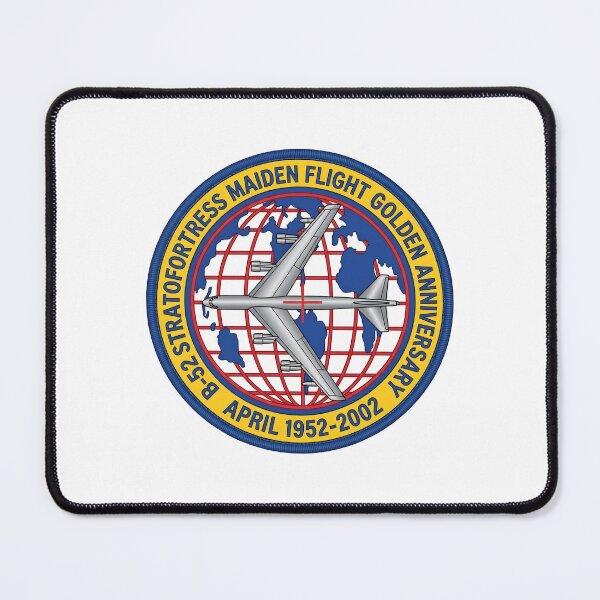 Item preview, B-52 Stratofortress Maiden Flight Golden Anniversary Commemorative Patch designed and sold by CharlieDesings.