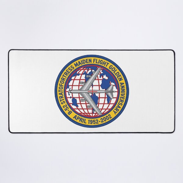 Item preview, B-52 Stratofortress Maiden Flight Golden Anniversary Commemorative Patch designed and sold by CharlieDesings.
