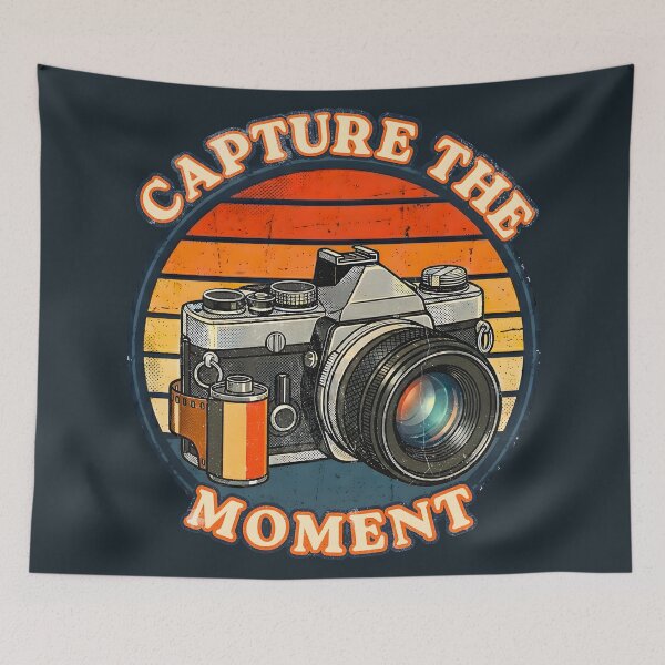 Item preview, Retro Capture The Moment Camera Sunset designed and sold by ZETORA Studio.