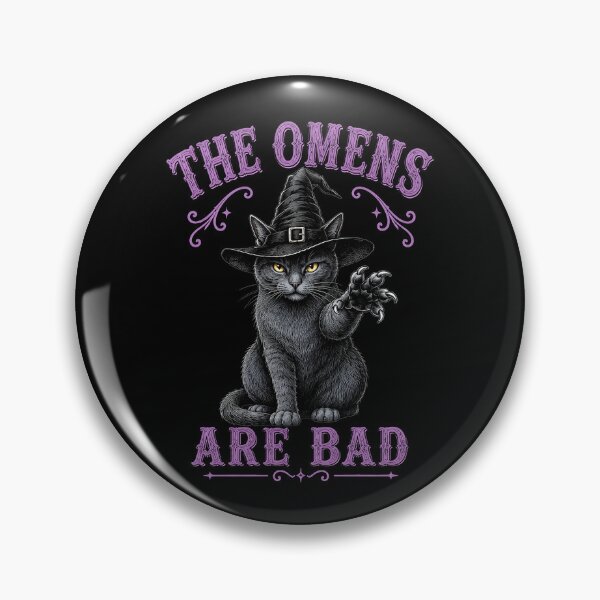 Item preview, Gray Witch Cat – The Omens Are Bad | Gray Witch Cat for Witchcore & Cat Lovers designed and sold by Lichtisign.