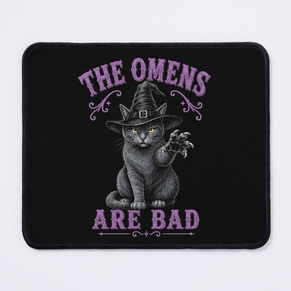 Item preview, Gray Witch Cat – The Omens Are Bad | Gray Witch Cat for Witchcore & Cat Lovers designed and sold by Lichtisign.