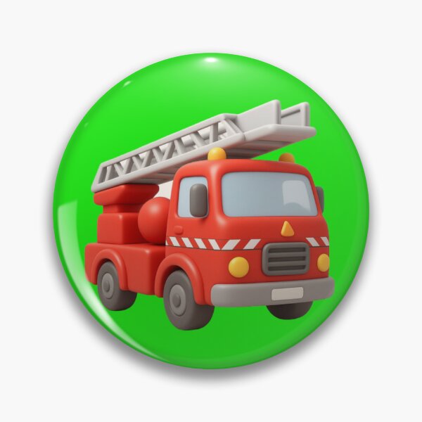 Item preview, Cute Fire Truck Ladder Vehicle Cartoon designed and sold by kakmi-art.