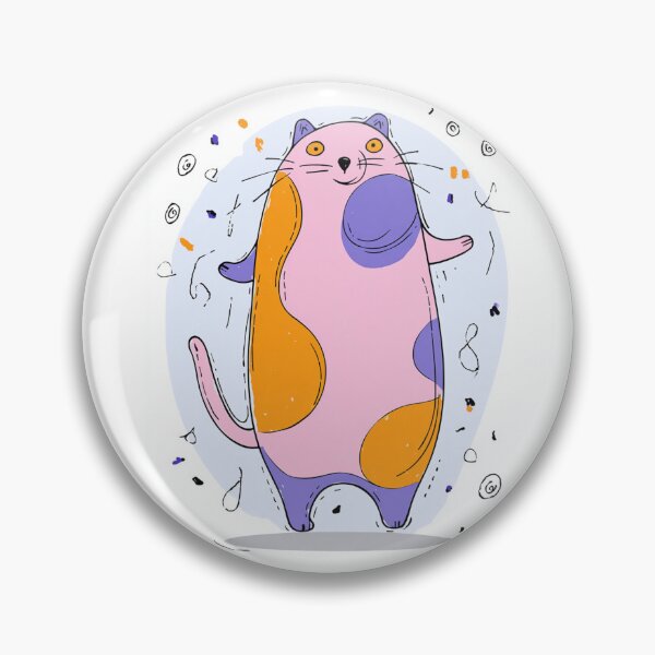 Item preview, Cute Chunky Minimalist Cat Mascot Doodle designed and sold by InkmotiveStudio.