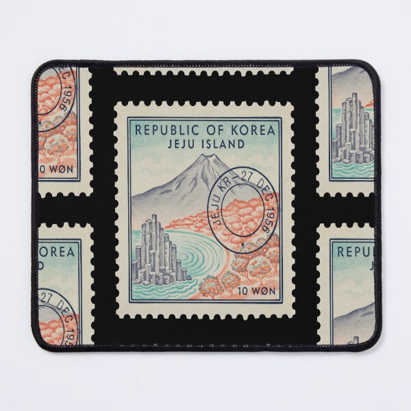 Item preview, Jeju Island Korea Coastal Postage Stamp Travel Sticker designed and sold by stickercuffs.