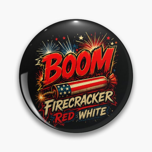 Item preview, Boom Firecracker Red White 4th of July Gift designed and sold by XYZ Studio.