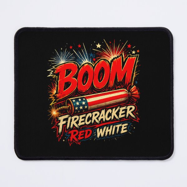 Item preview, Boom Firecracker Red White 4th of July Gift designed and sold by XYZ Studio.