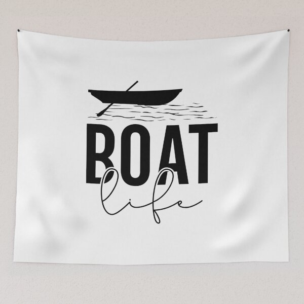 Item preview, Boat Life – Simple Paddle Waves Minimal Design designed and sold by EmeraldeaArt.