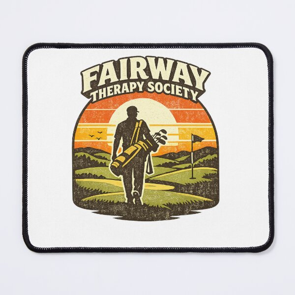 Item preview, Fairway Therapy Society Vintage Golf Badge designed and sold by EastEndTownie.
