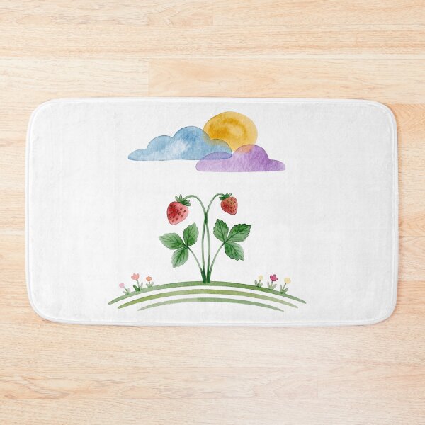 Item preview, Strawberry Field Botanical Cottagecore Whimsical designed and sold by Prints by Mat.
