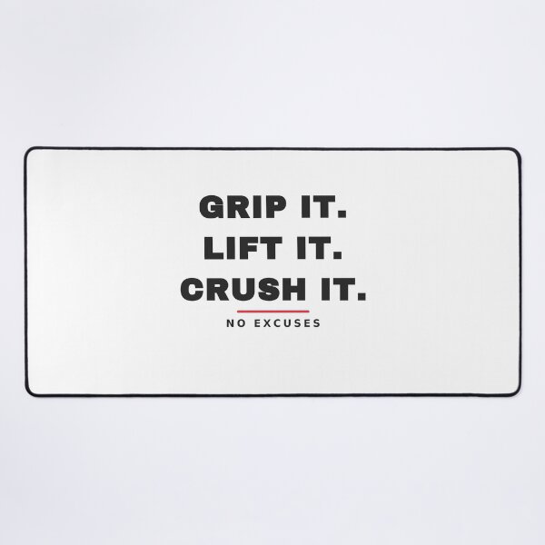 Item preview, Grip It Lift It Crush It — Weightlifting Gym Motivation Tee designed and sold by UrbanPrintVibes.