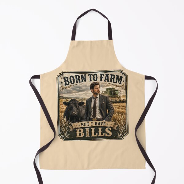 Item preview, Born to Farm, But I Have Bills | Farm Life Shirt designed and sold by PralinePeacock.