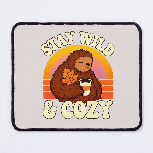 Item preview, stay wild and cozy sloth autumn vibes designed and sold by LuloCreative.