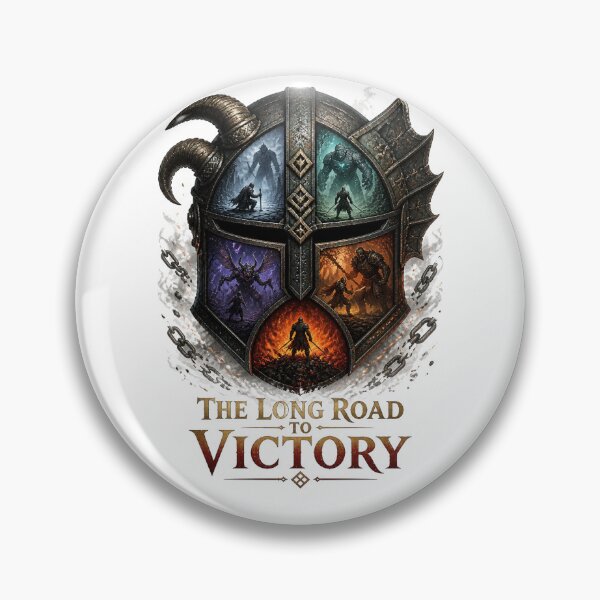 Item preview, The Long Road to Git Good – Dark Fantasy Warrior Journey Art designed and sold by Shaw1Berry.