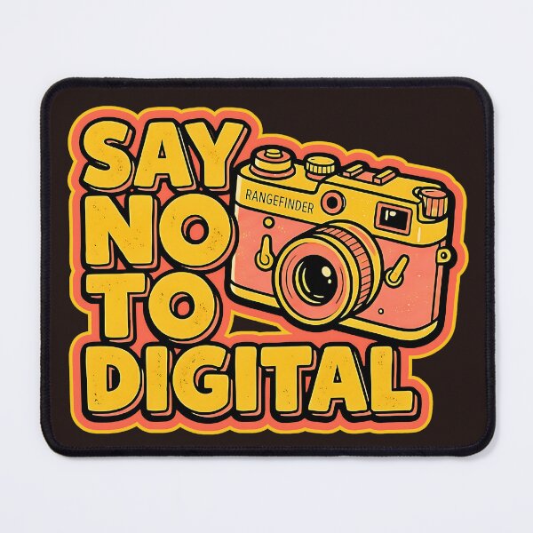 Item preview, Say No To Digital Retro Camera Sticker designed and sold by ZETORA Studio.