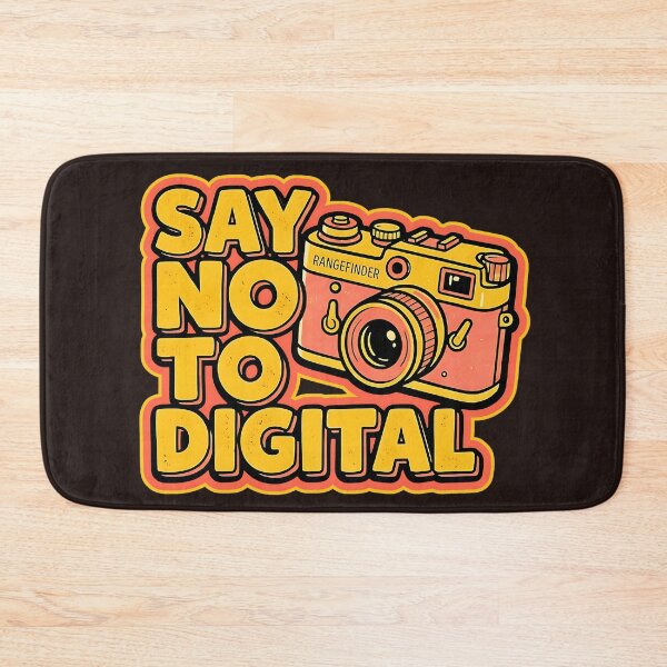 Item preview, Say No To Digital Retro Camera Sticker designed and sold by ZETORA Studio.