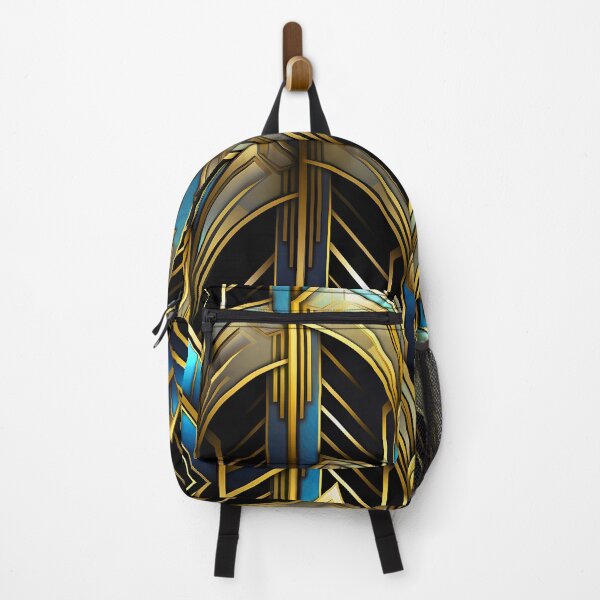 Item preview, Elegant Art Deco Golden, Blue, And Aqua Pattern designed and sold by DEC02.