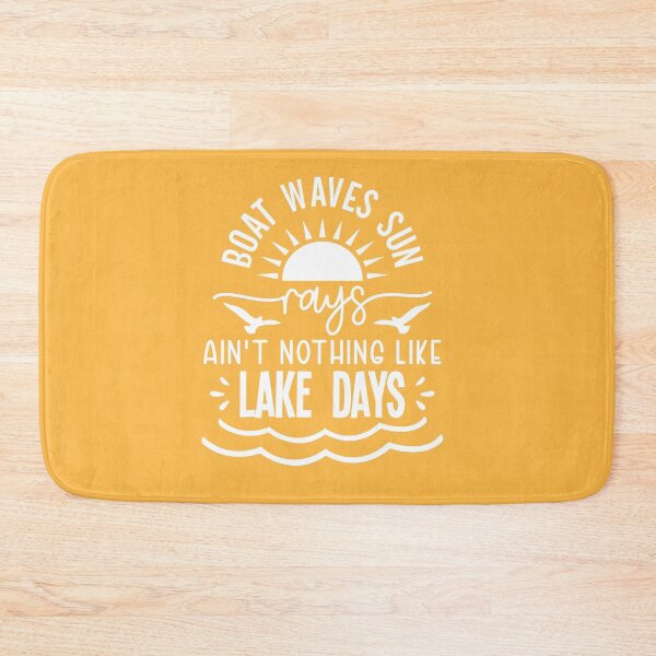 Item preview, Boat waves Ain’t Nothing Like Lake Days – Sun Birds Waves Lake Life Design designed and sold by EmeraldeaArt.