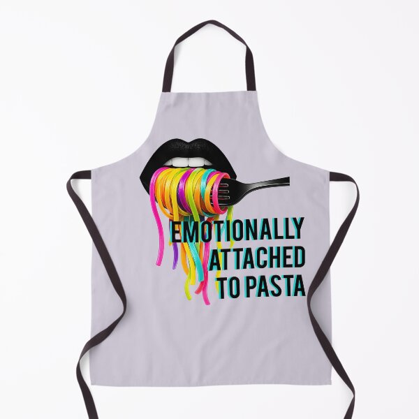 Item preview, Emotionally Attached to Pasta - Colorful Foodie Graphic Tee designed and sold by GraphicComet.