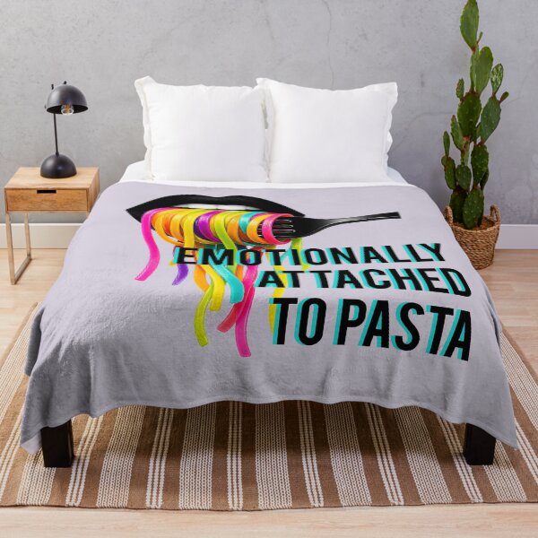 Item preview, Emotionally Attached to Pasta - Colorful Foodie Graphic Tee designed and sold by GraphicComet.