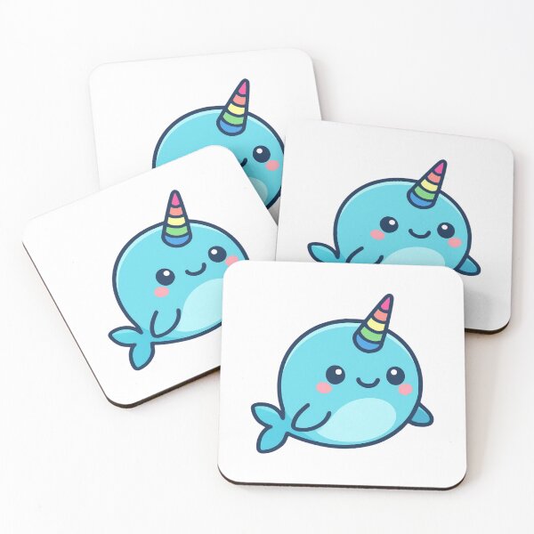 Item preview, Be Magical Narwhal - Colorful Kawaii Sticker designed and sold by foryouandyours.