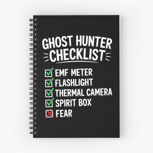 Item preview, Ghost Hunter Checklist Paranormal Investigator Funny Ghost Hunting Gift designed and sold by Say It With Ink.