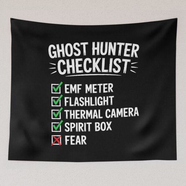 Item preview, Ghost Hunter Checklist Paranormal Investigator Funny Ghost Hunting Gift designed and sold by Say It With Ink.