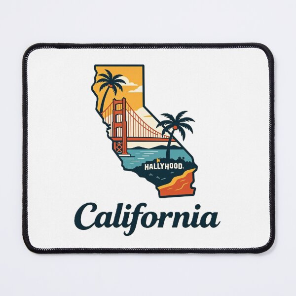 Item preview, California – Golden State Retro Outline Art designed and sold by VladisWorld.