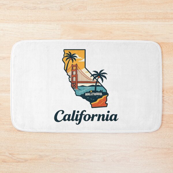 Item preview, California – Golden State Retro Outline Art designed and sold by VladisWorld.