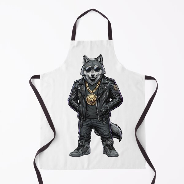 Item preview, City Wolf Streetwear Leather Jacket Hip Hop Animal Art designed and sold by Presshue.