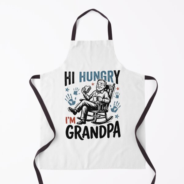 Item preview, Hi Hungry I'm Grandpa Funny Grandpa Dad Joke Retro Humor Design designed and sold by get55shirt.