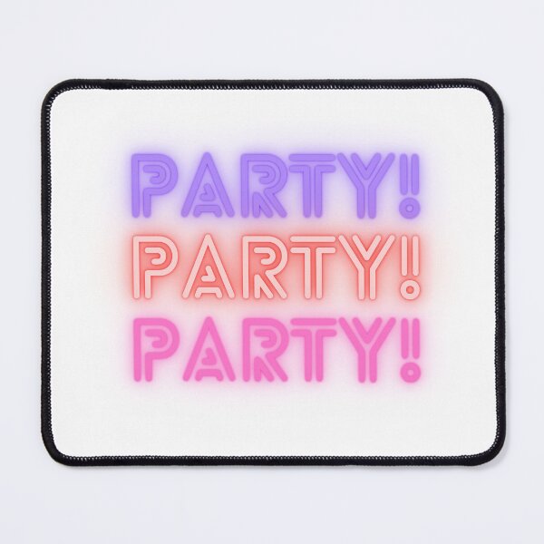 Item preview, Party Party Party Neon Light Sign | Glow Aesthetic Nightlife Festival Design designed and sold by The Smartest Arts.