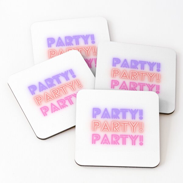 Item preview, Party Party Party Neon Light Sign | Glow Aesthetic Nightlife Festival Design designed and sold by The Smartest Arts.