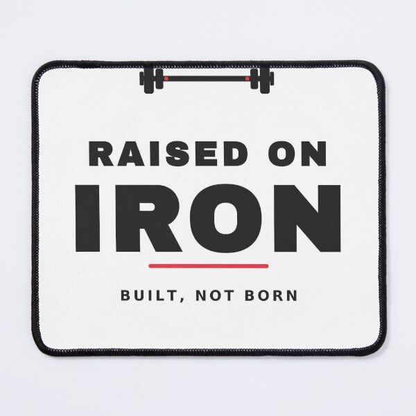 Item preview, Raised On Iron — Bodybuilding Weightlifting Streetwear Gym Tee designed and sold by UrbanPrintVibes.