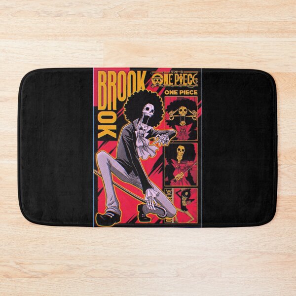 Item preview, One Piece Brook Retro Manga Poster design designed and sold by Moonshroomarts.