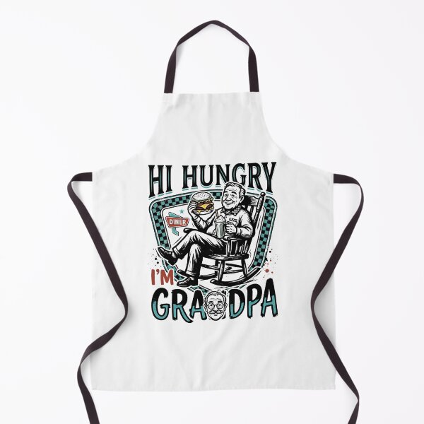 Item preview, Hi Hungry I'm Grandpa Classic Grandfather Dad Joke Vintage Design designed and sold by get55shirt.