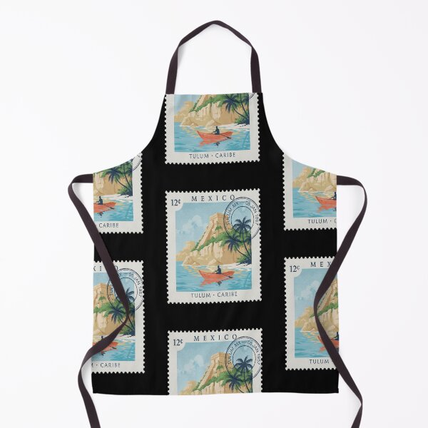 Item preview, Tulum Mexico Coastal Postage Stamp Travel Sticker designed and sold by stickercuffs.
